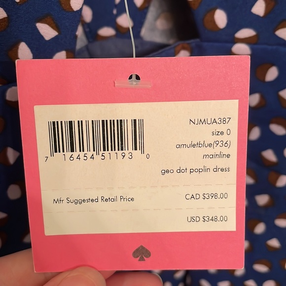 NWT kate spade geo dot dress 0 - Picture 6 of 9